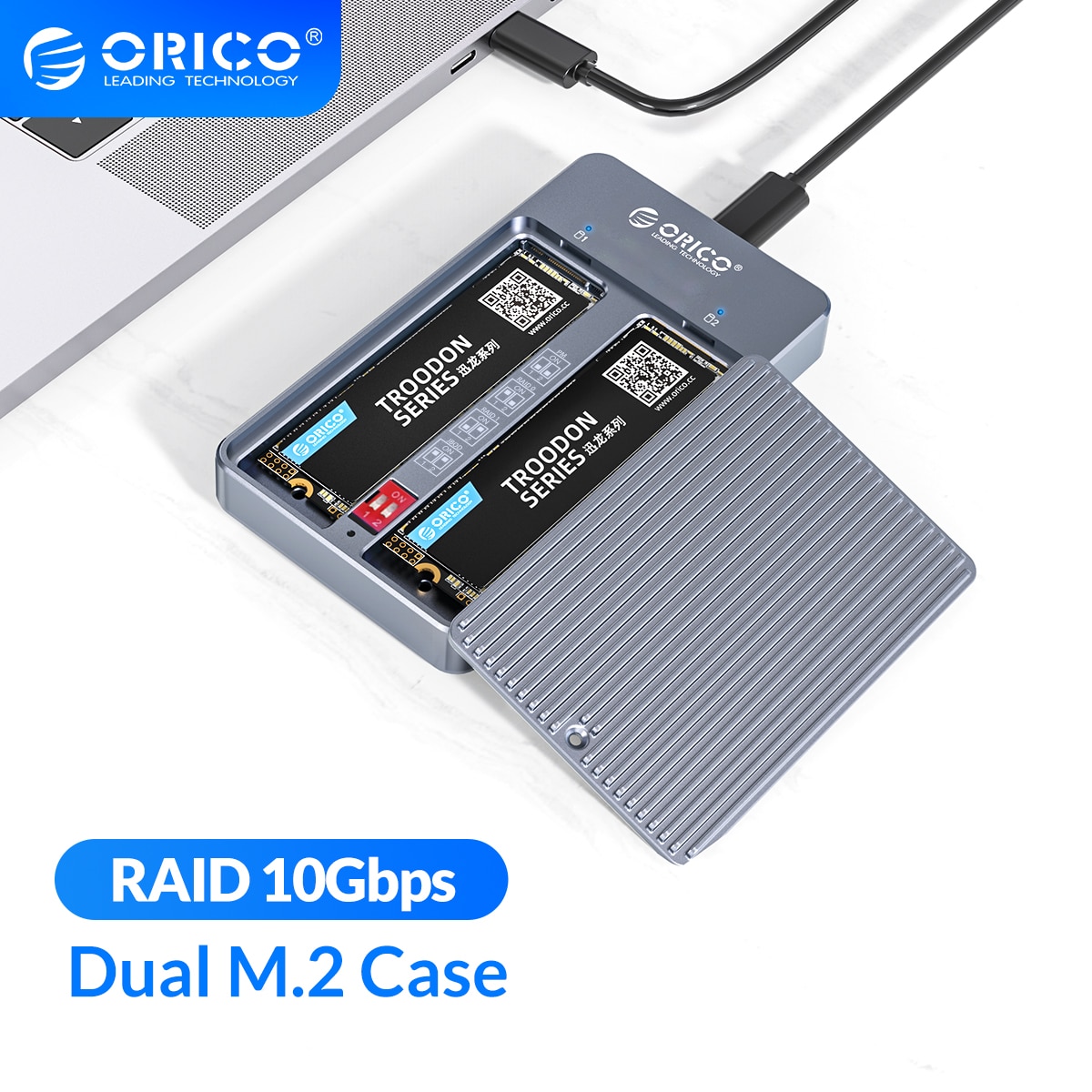 ORICO RAID   M.2 SSD Ŭ ̽,  M2 NGFF SATA SSD  PM, RAID 0, RAID 1, JBOD  ǻ ׼